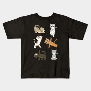 Cat yoga Kids T-Shirt